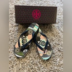 Tory Burch Frankie 40MM Wedge Flip Flop